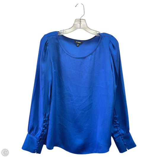 Top Long Sleeve By Express In Blue, Size: M