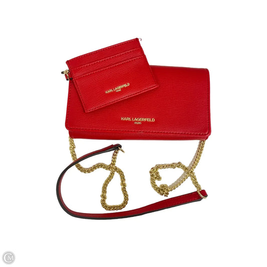 Crossbody Designer By Karl Lagerfeld, Size: Small