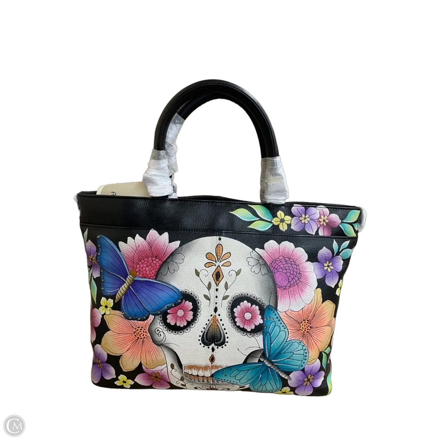 Handbag Leather By Anuschka, Size: Medium