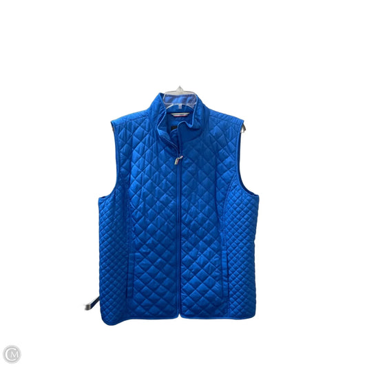 Vest Puffer & Quilted By Talbots In Blue, Size: Xl