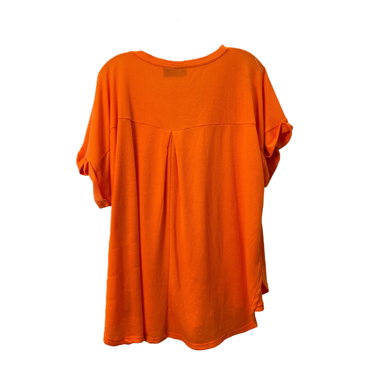 Orange Top Short Sleeve By Lane Bryant, Size: 1x