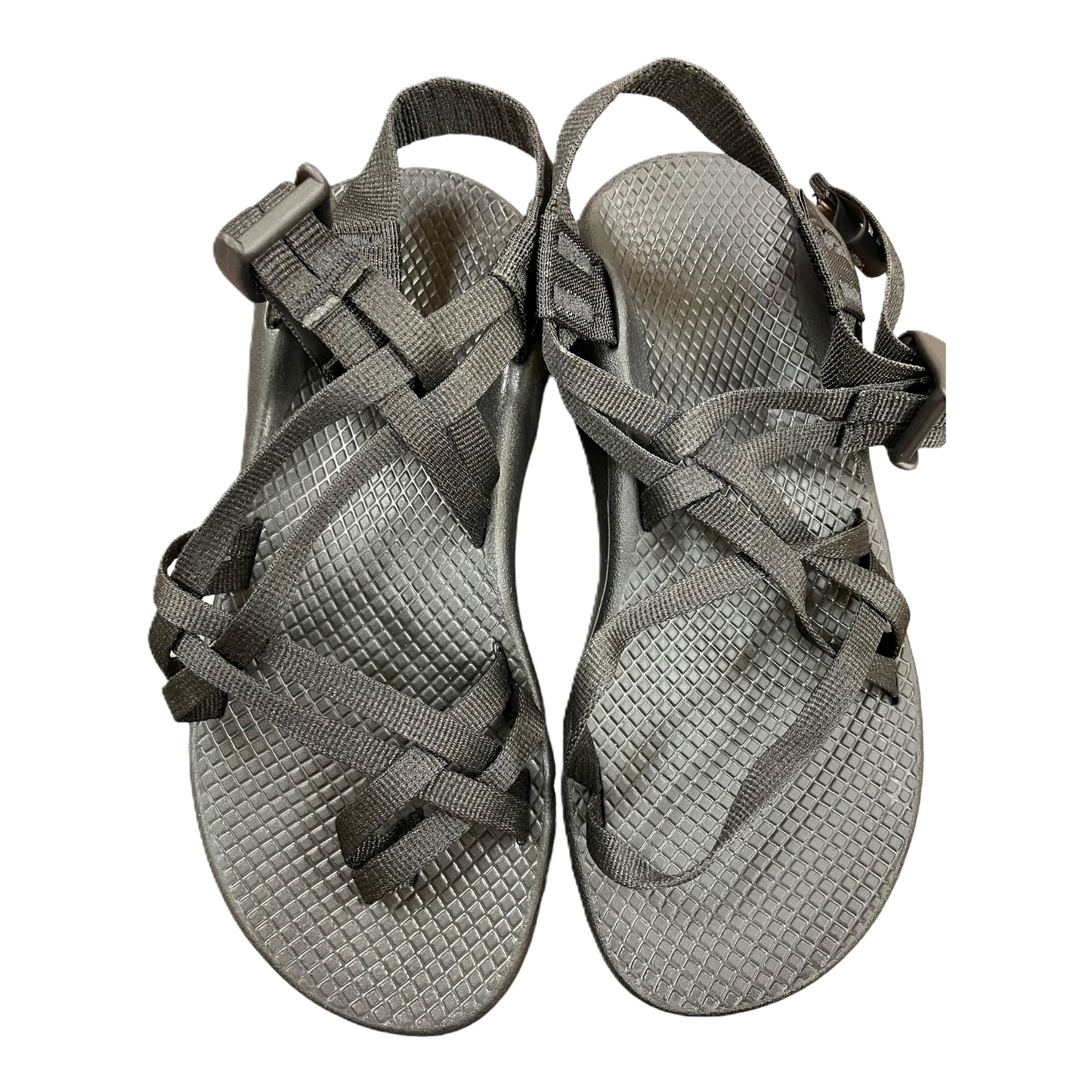 Black Sandals Flats By Chacos, Size: 6