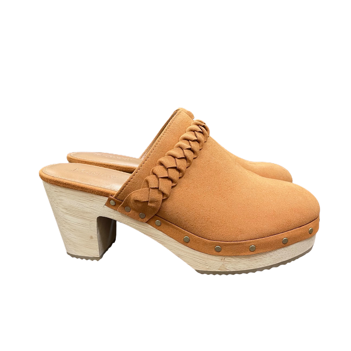 Tan Shoes Heels Block By J. Crew, Size: 7