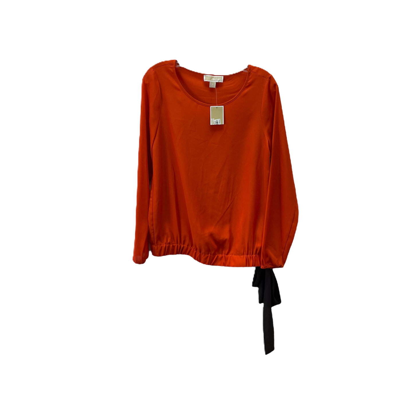 Orange Top Long Sleeve By Michael By Michael Kors, Size: S