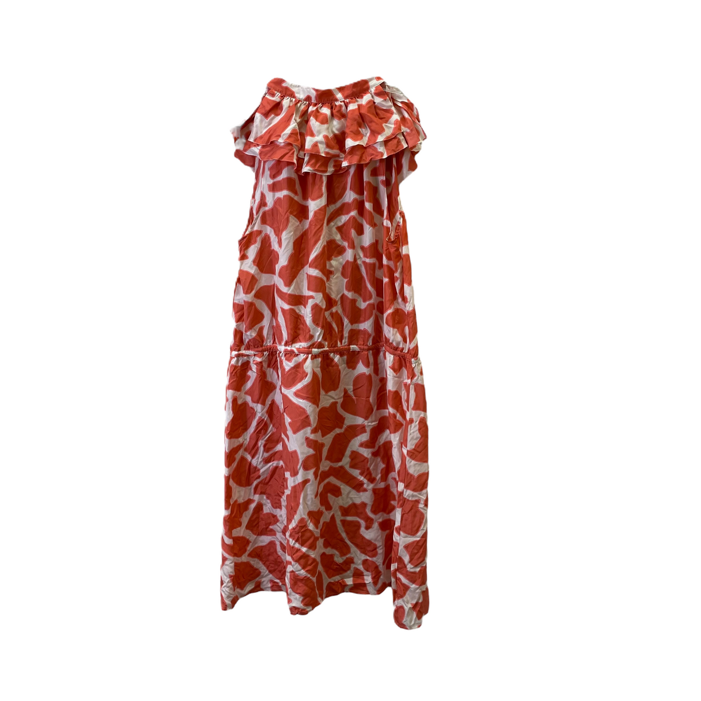Orange Dress Casual Midi By Loft, Size: 1x