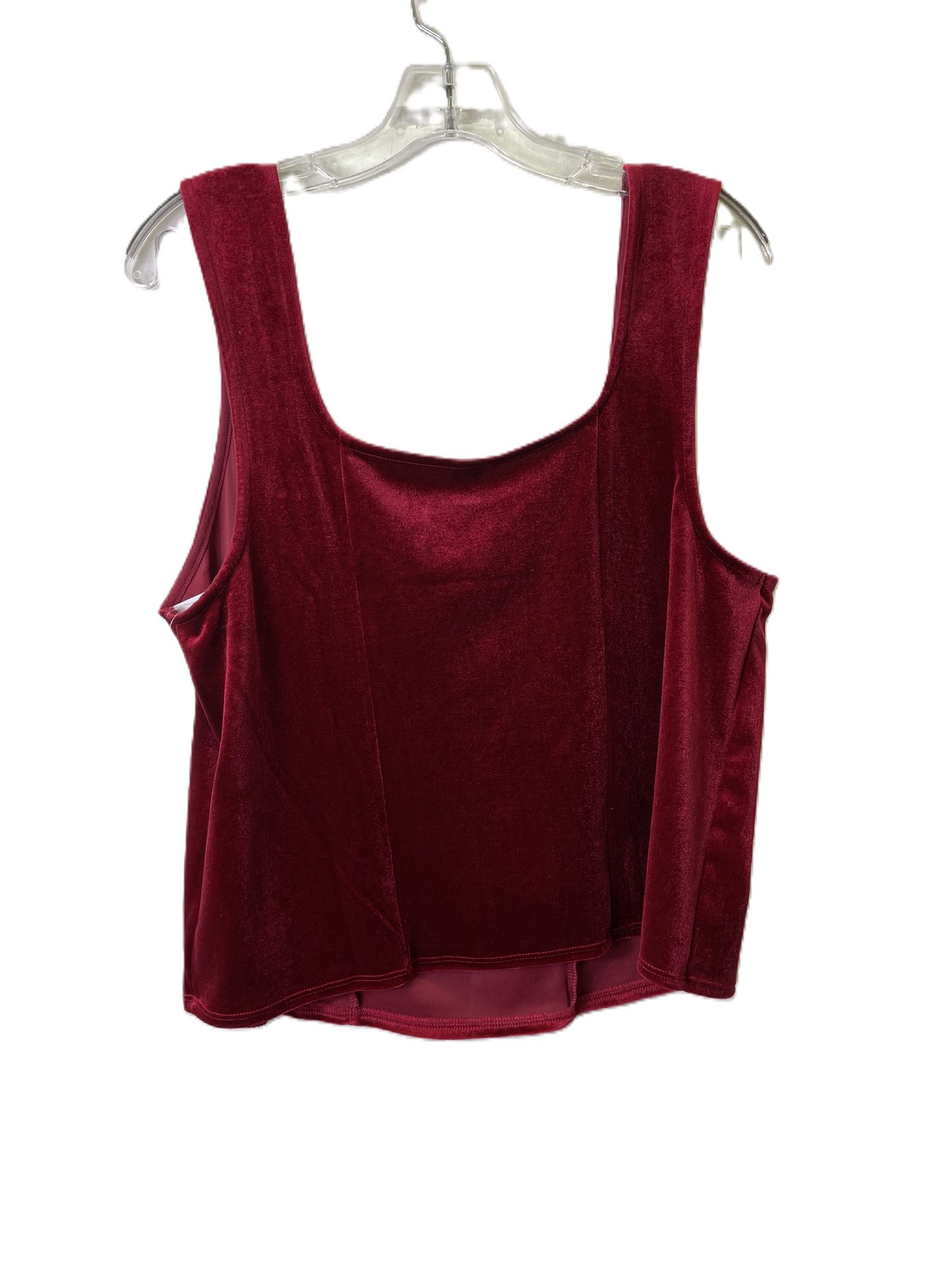 Red Top Sleeveless By Old Navy, Size: 2x