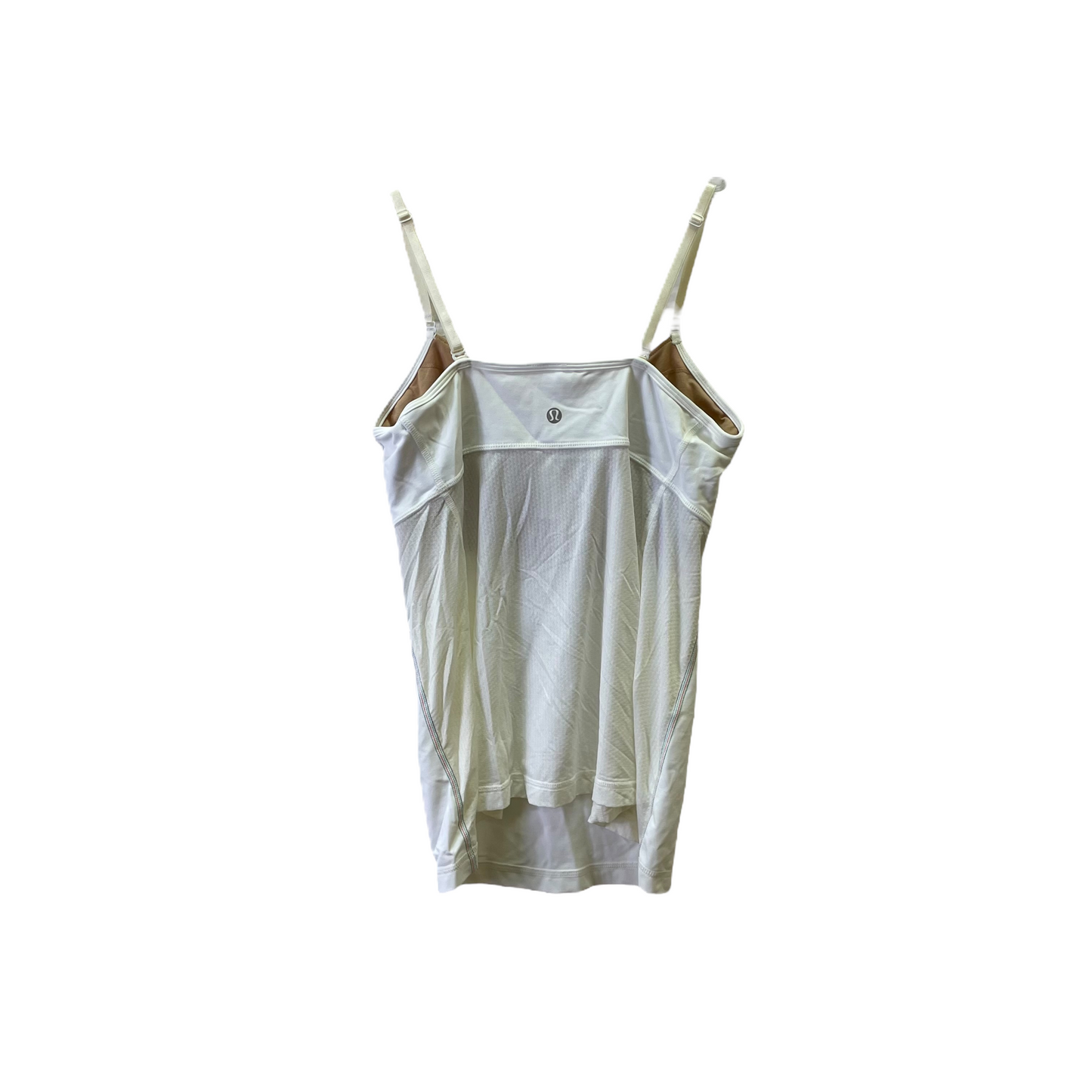 White Athletic Tank Top By Lululemon, Size: M