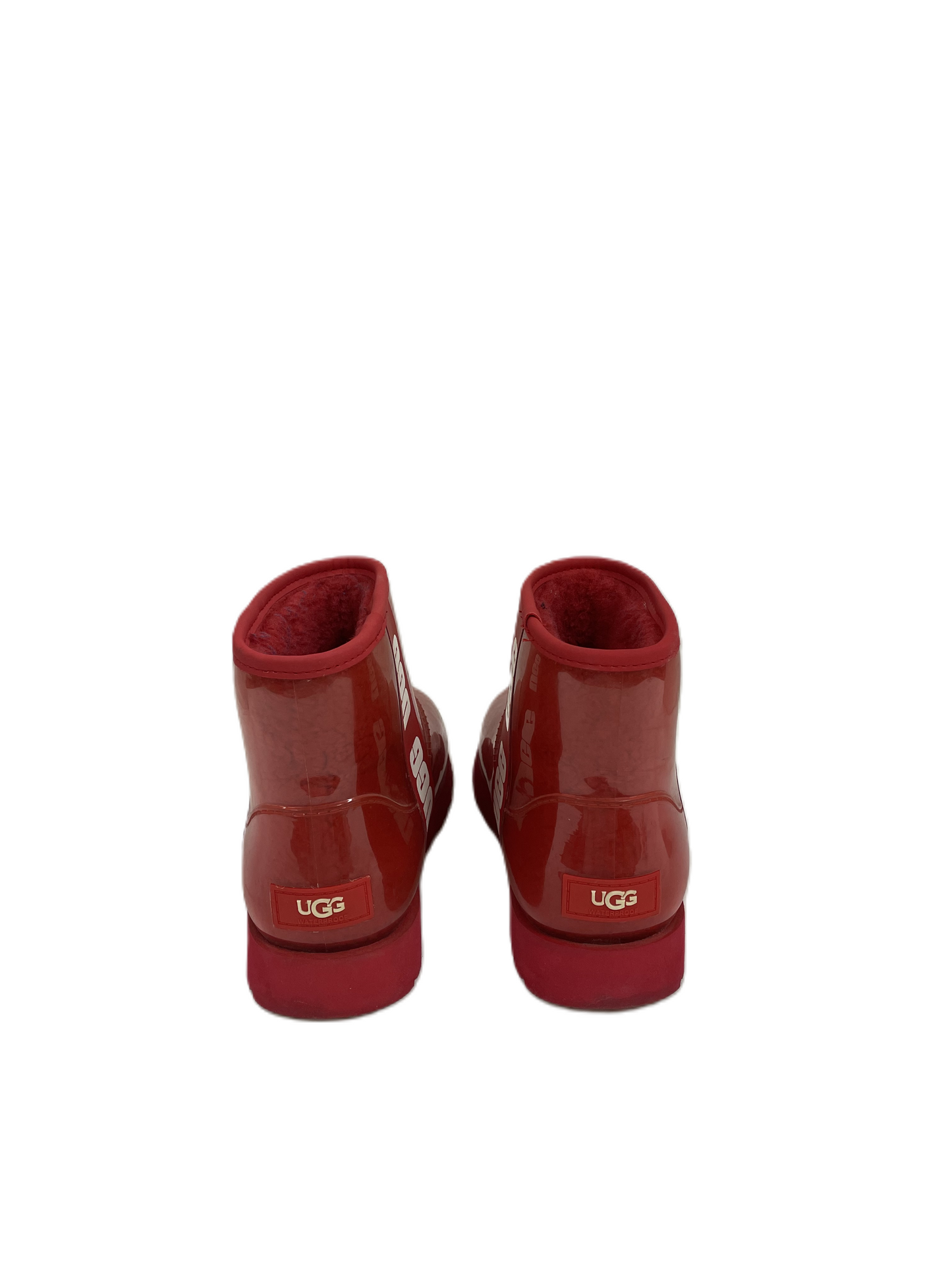 Boots Ankle Flats By Ugg In Red, Size: 6