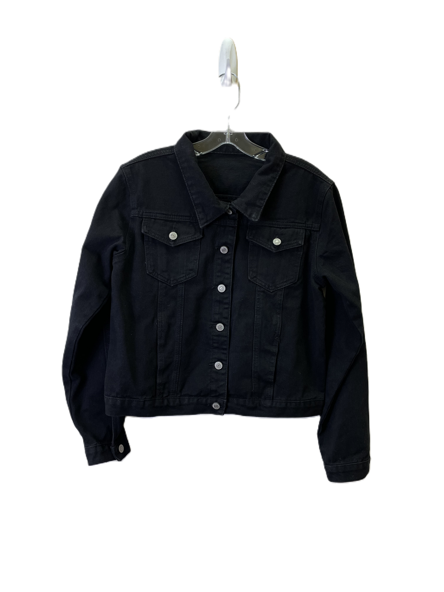 Jacket Denim By Shein In Black, Size: L