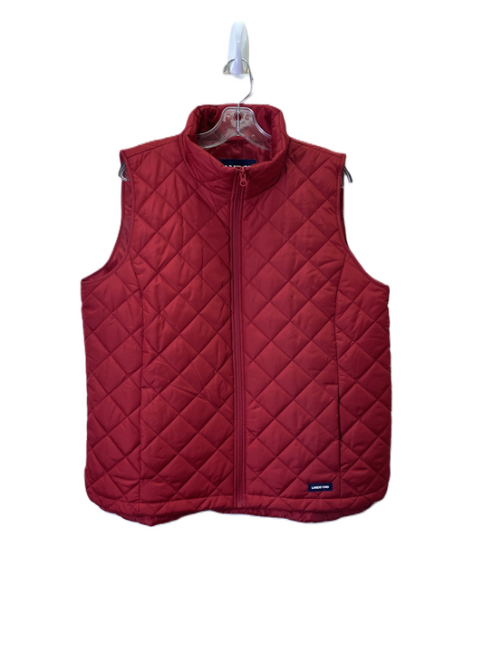 Vest Puffer & Quilted By Lands End In Red, Size: Xl