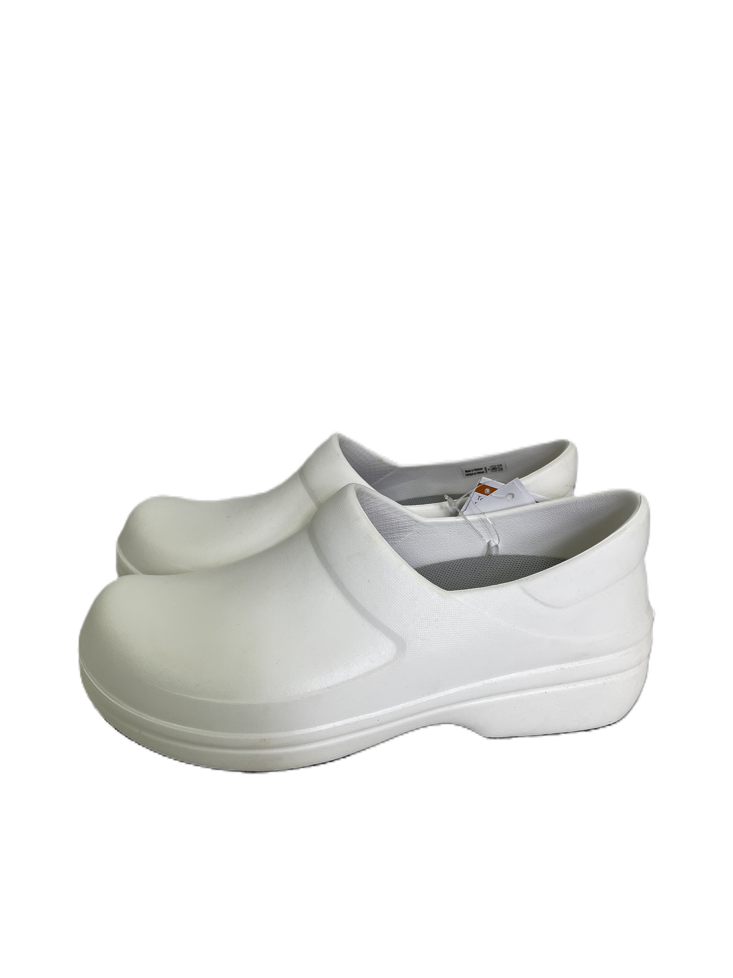 Shoes Flats By Crocs In White, Size: 8