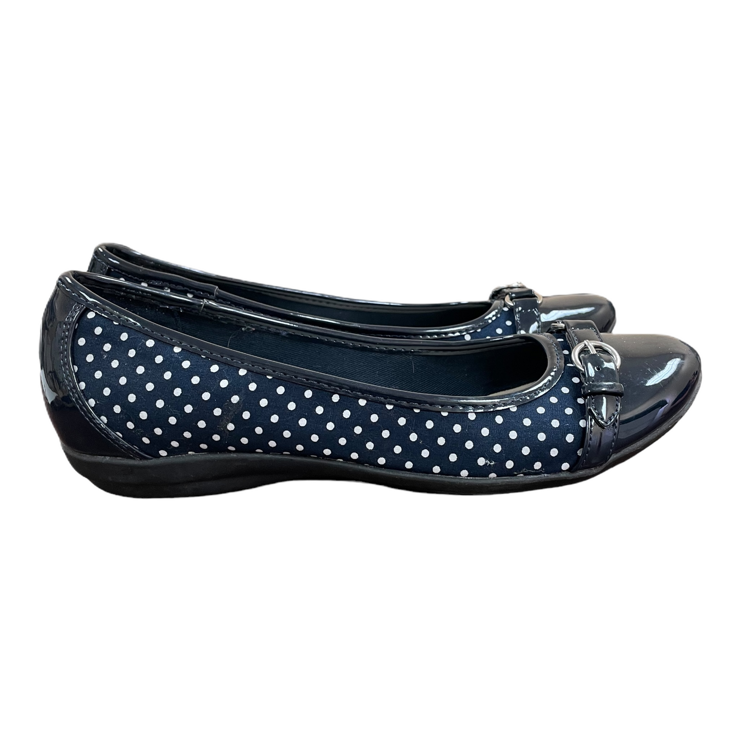 Navy Shoes Flats By Croft And Barrow, Size: 7