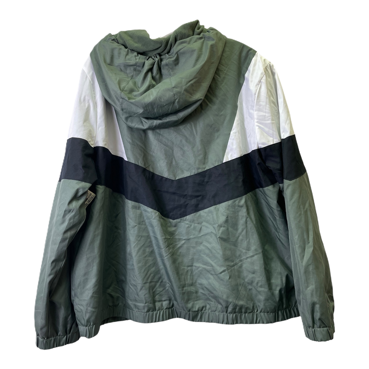 Green Jacket Windbreaker By Reebok, Size: 1x