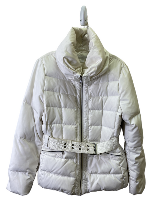 Coat Puffer & Quilted By New York And Co In White, Size: L