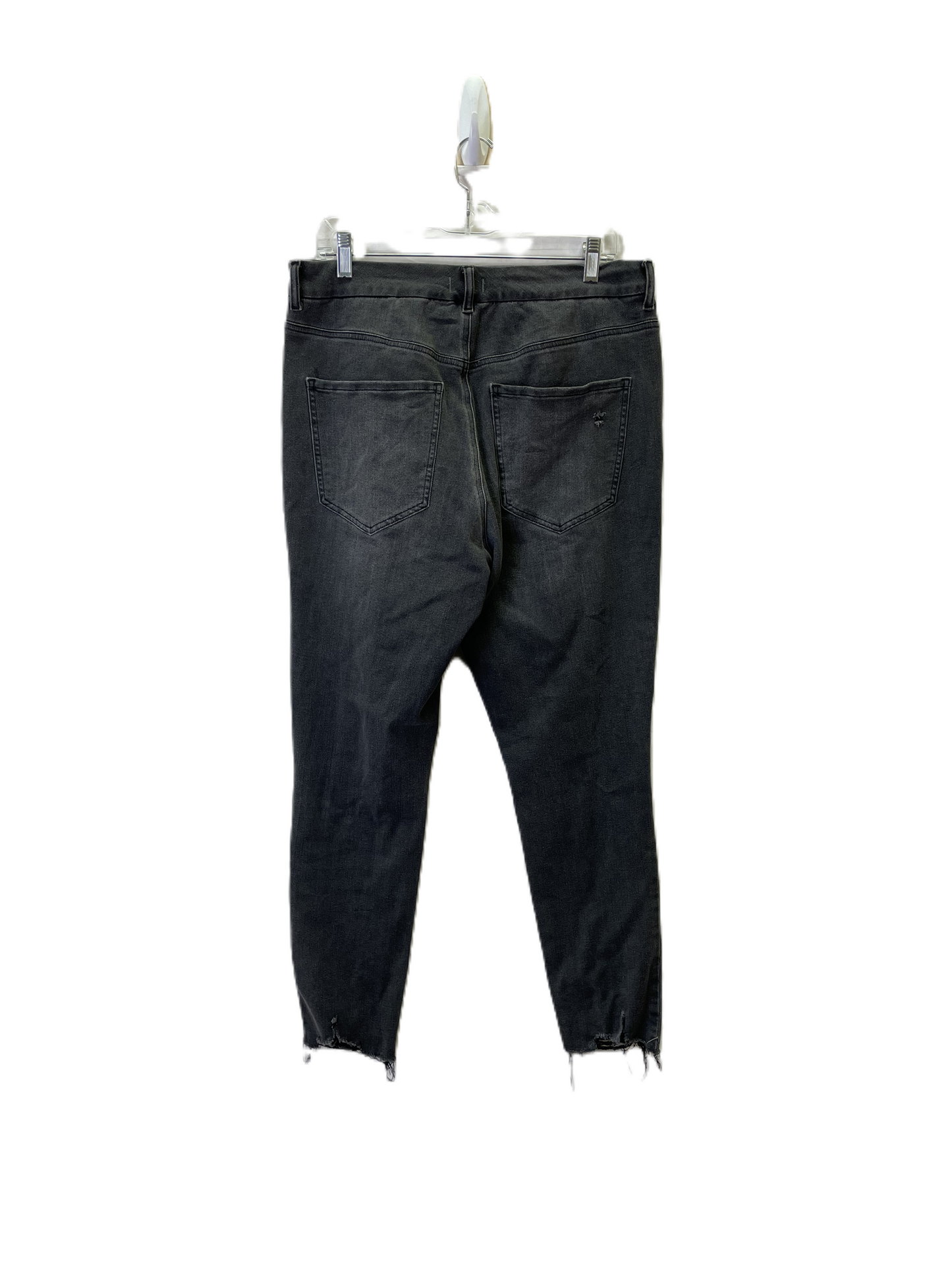 Jeans Skinny By Express In Black Denim, Size: L