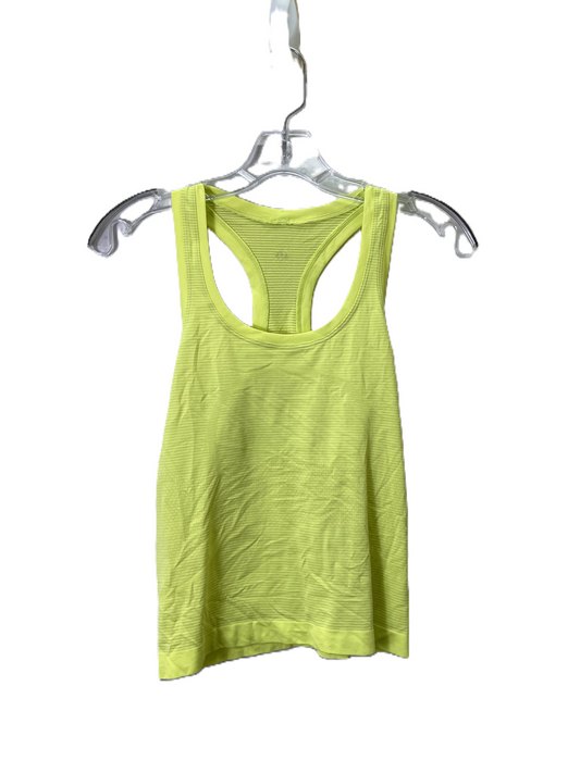 Athletic Tank Top By Lululemon In Yellow, Size: S