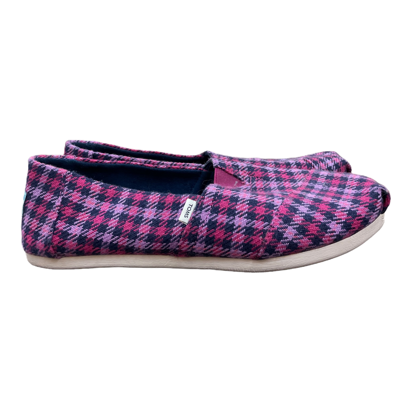Pink Shoes Flats By Toms, Size: 9