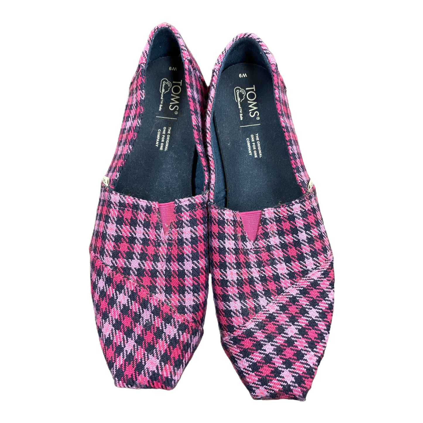 Pink Shoes Flats By Toms, Size: 9
