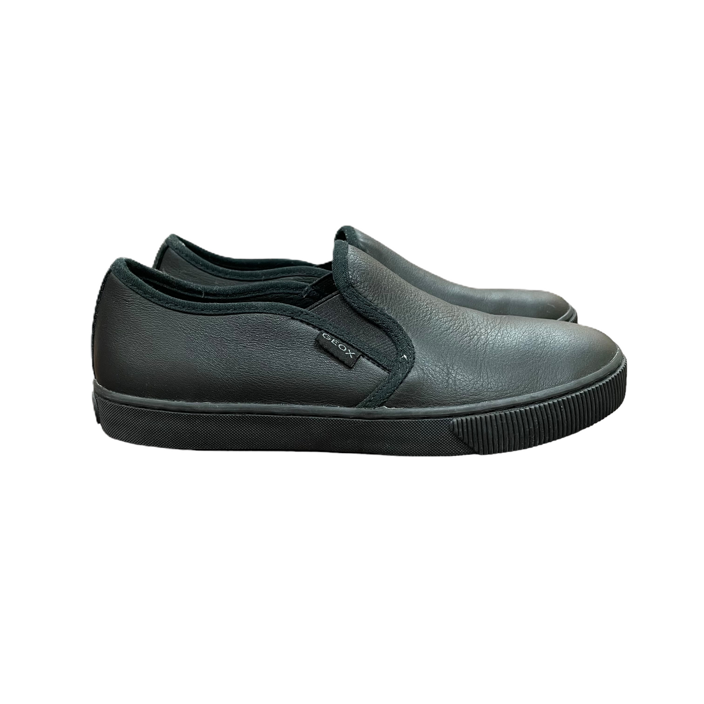 Black Shoes Flats By Geox Shoes, Size: 5