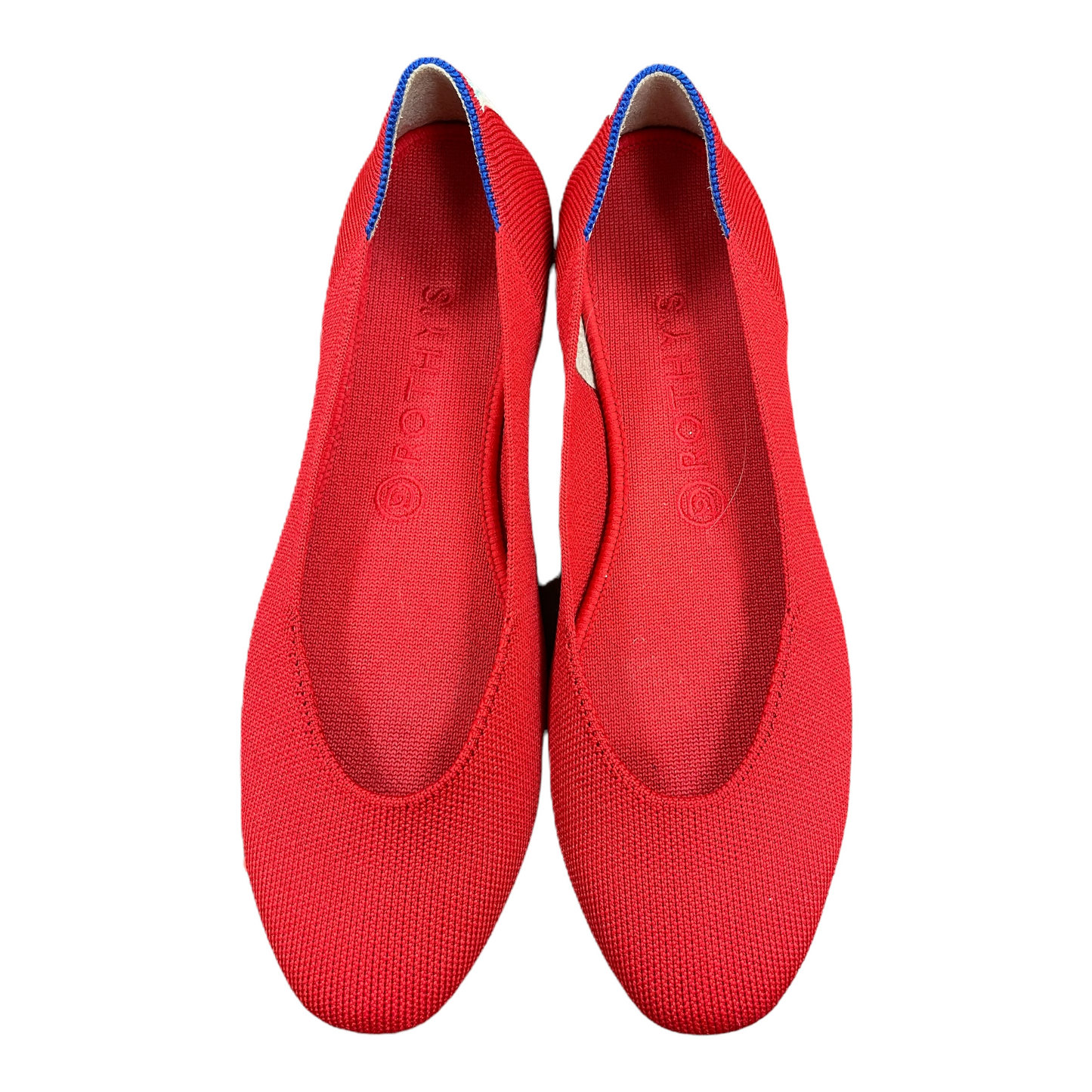 Red Shoes Flats By Rothys, Size: 10