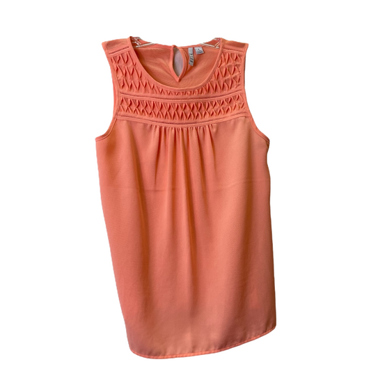 Peach Top Sleeveless By Elle, Size: S