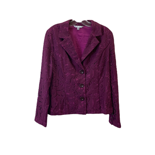Purple Blazer By Cabi, Size: M