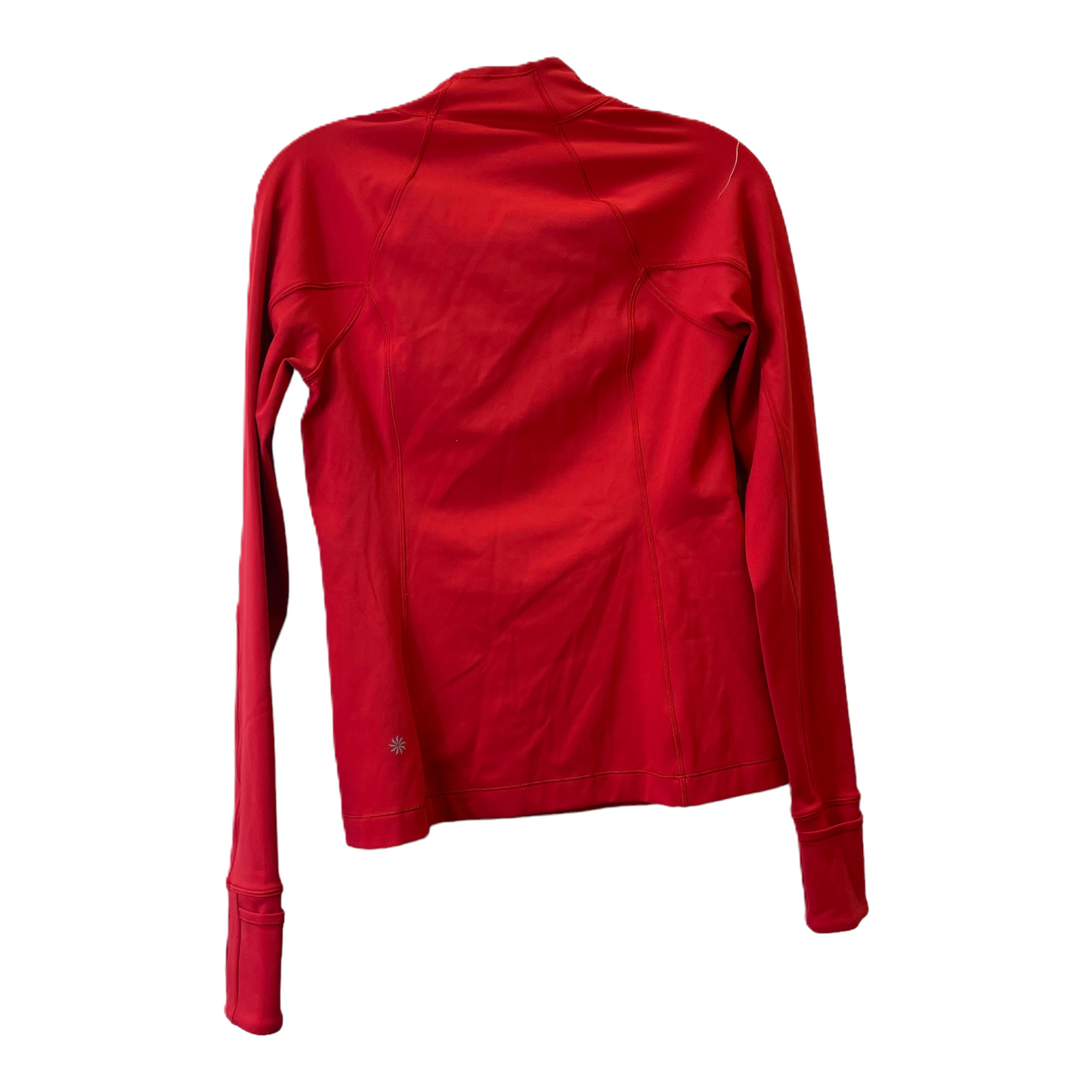 Red Athletic Top Long Sleeve Collar By Athleta, Size: Xs