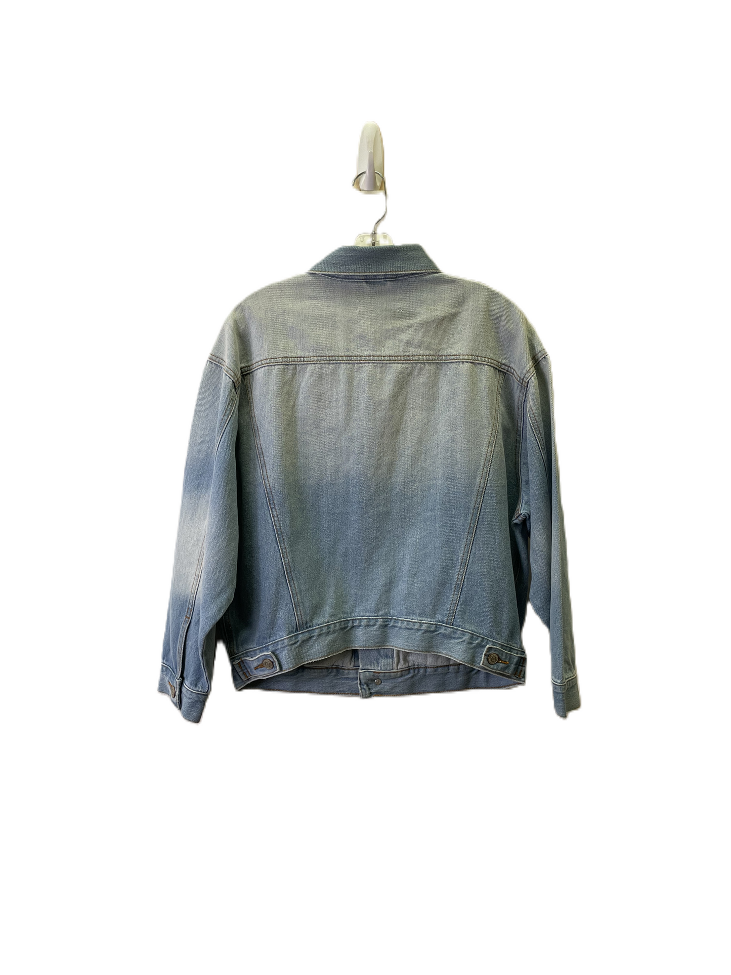 Jacket Denim By Zenana Outfitters In Denim Blue, Size: S