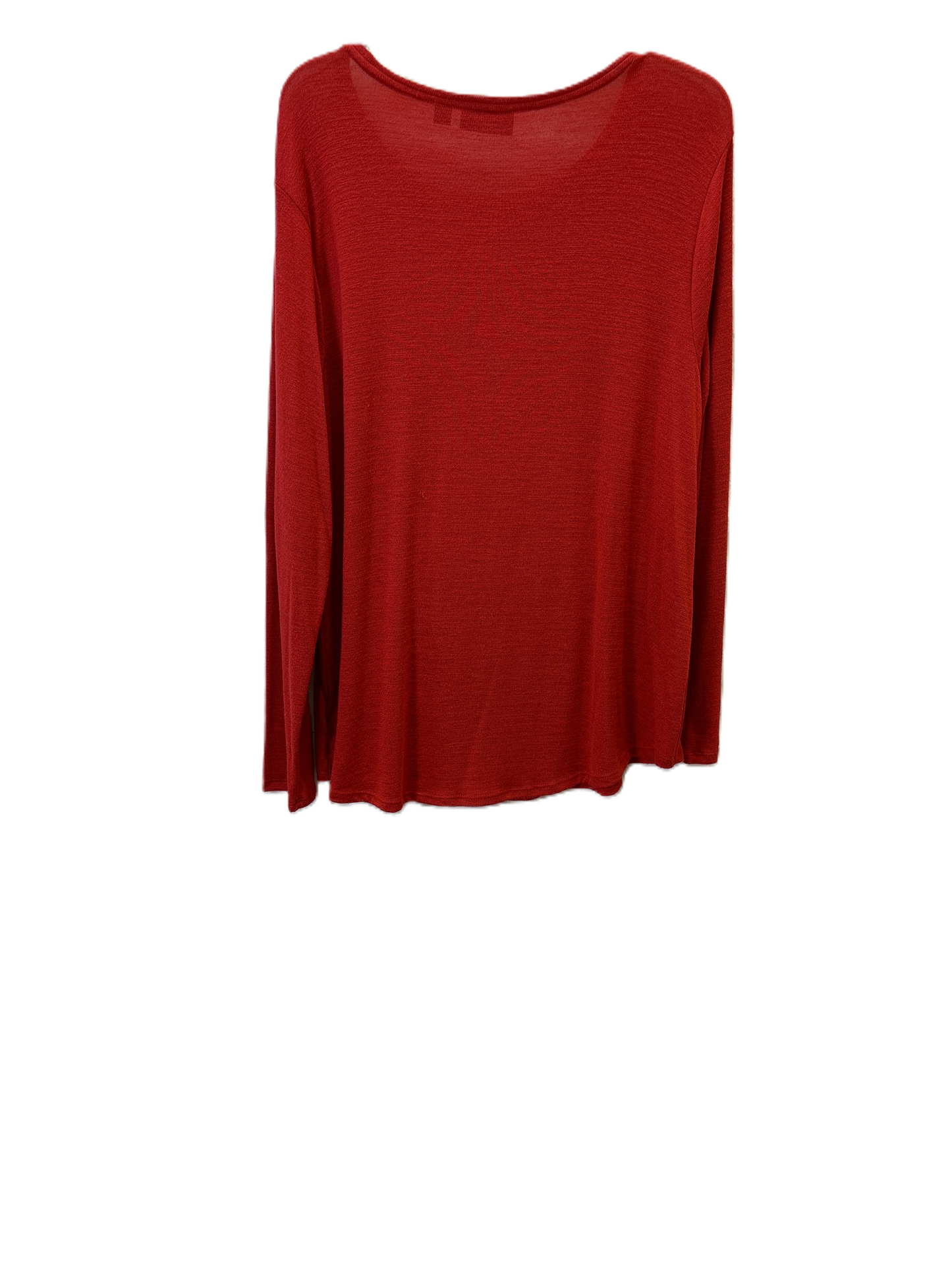 Top Long Sleeve Basic By Apt 9 In Red, Size: Xxl