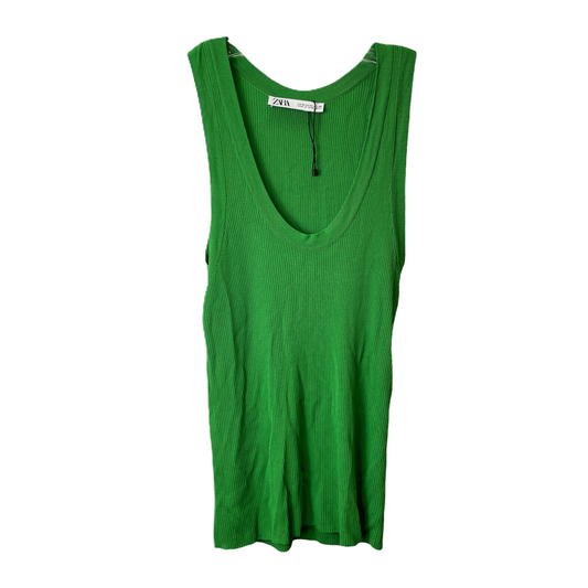 Green Tank Top By Zara, Size: M