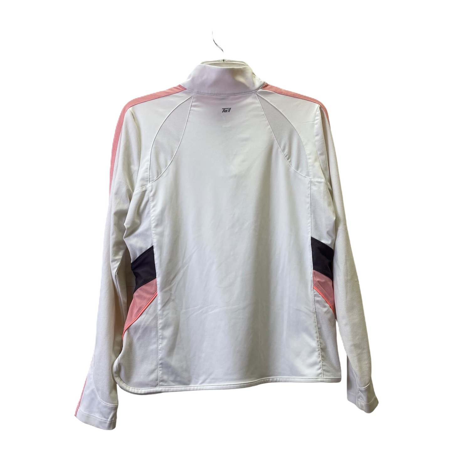 White Athletic Top Long Sleeve Collar By Tail, Size: M