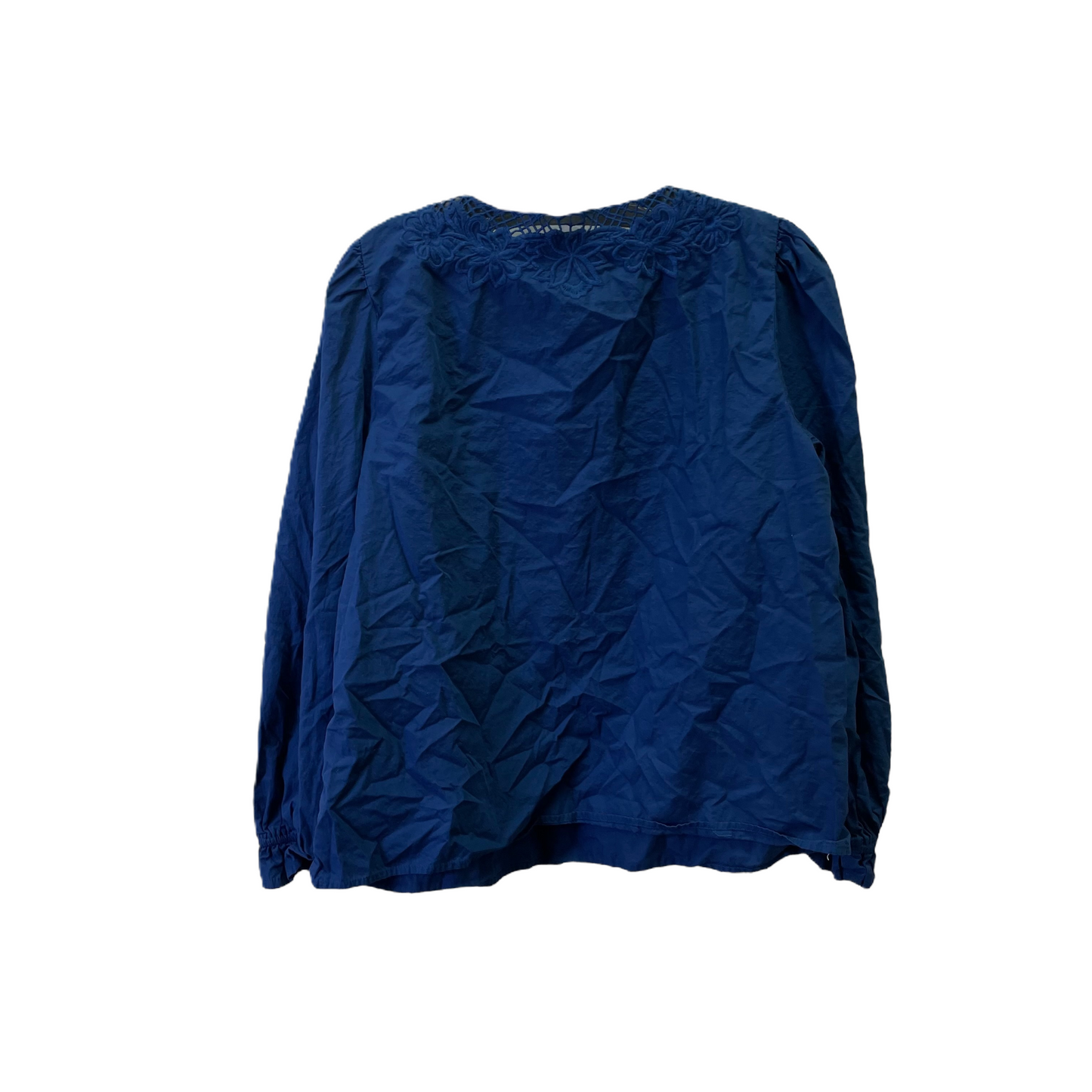 Blue Top Long Sleeve Basic By J. Crew, Size: M
