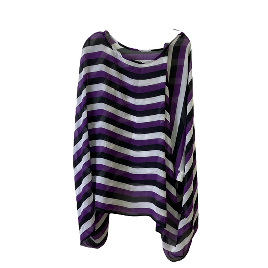 Purple Top Short Sleeve Basic By Ashley Stewart, Size: 2x