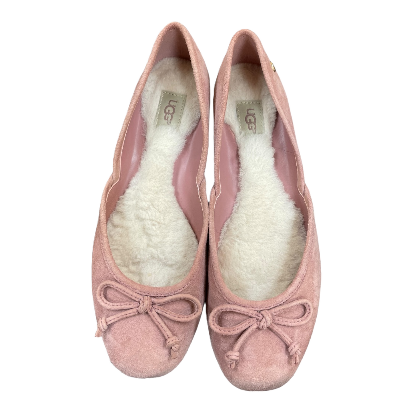 Pink Shoes Flats By Ugg, Size: 7