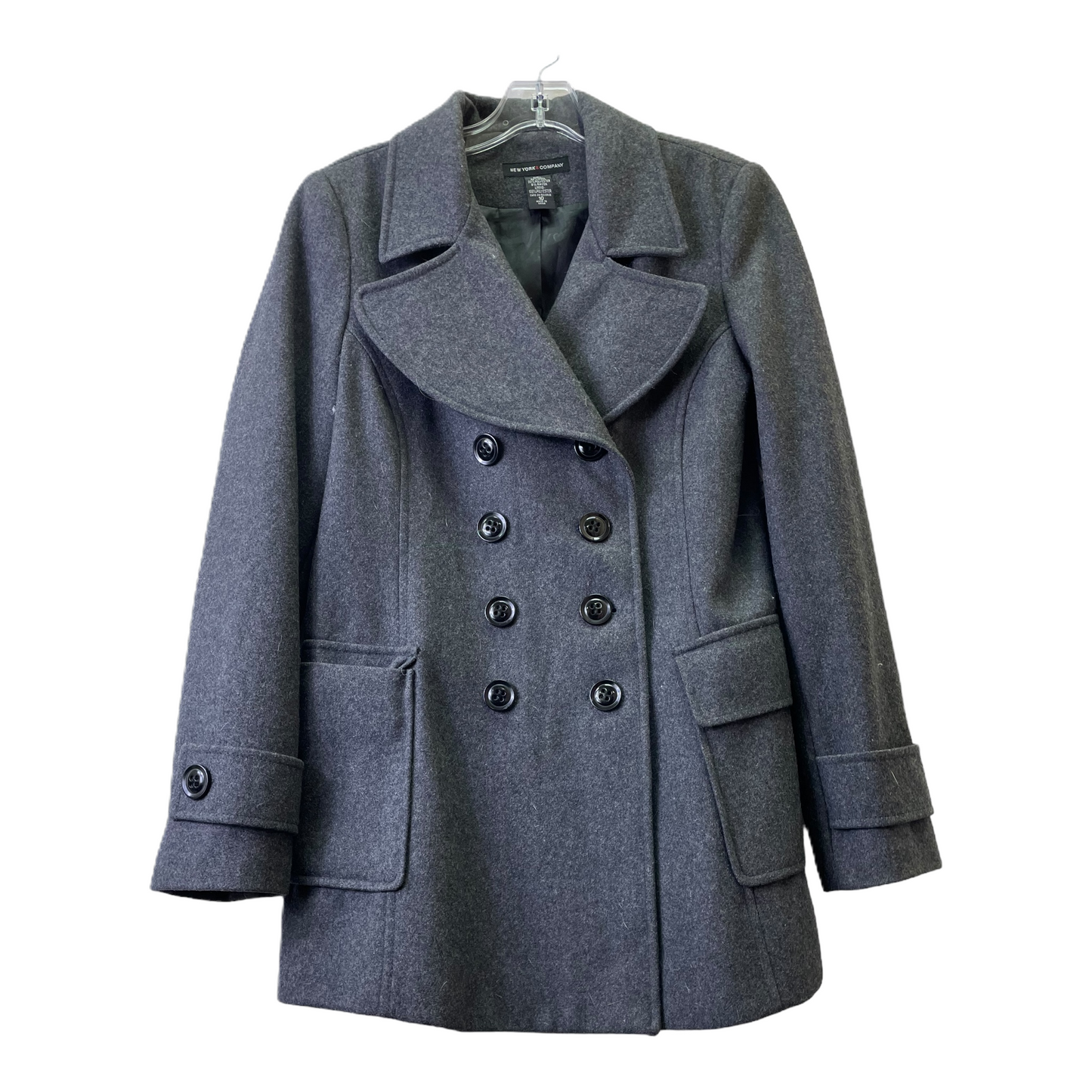 Coat Peacoat By New York And Co In Grey, Size: S