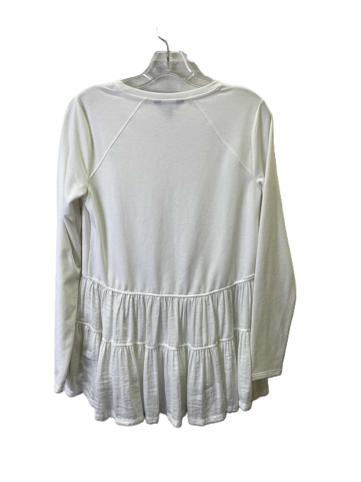 Top Long Sleeve Basic By Simply Vera In White, Size: S