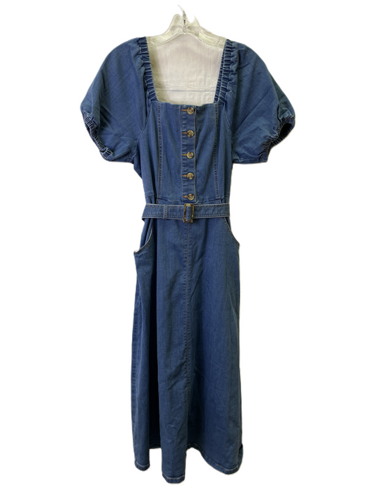 Dress Casual Maxi By Inc In Blue Denim, Size: M