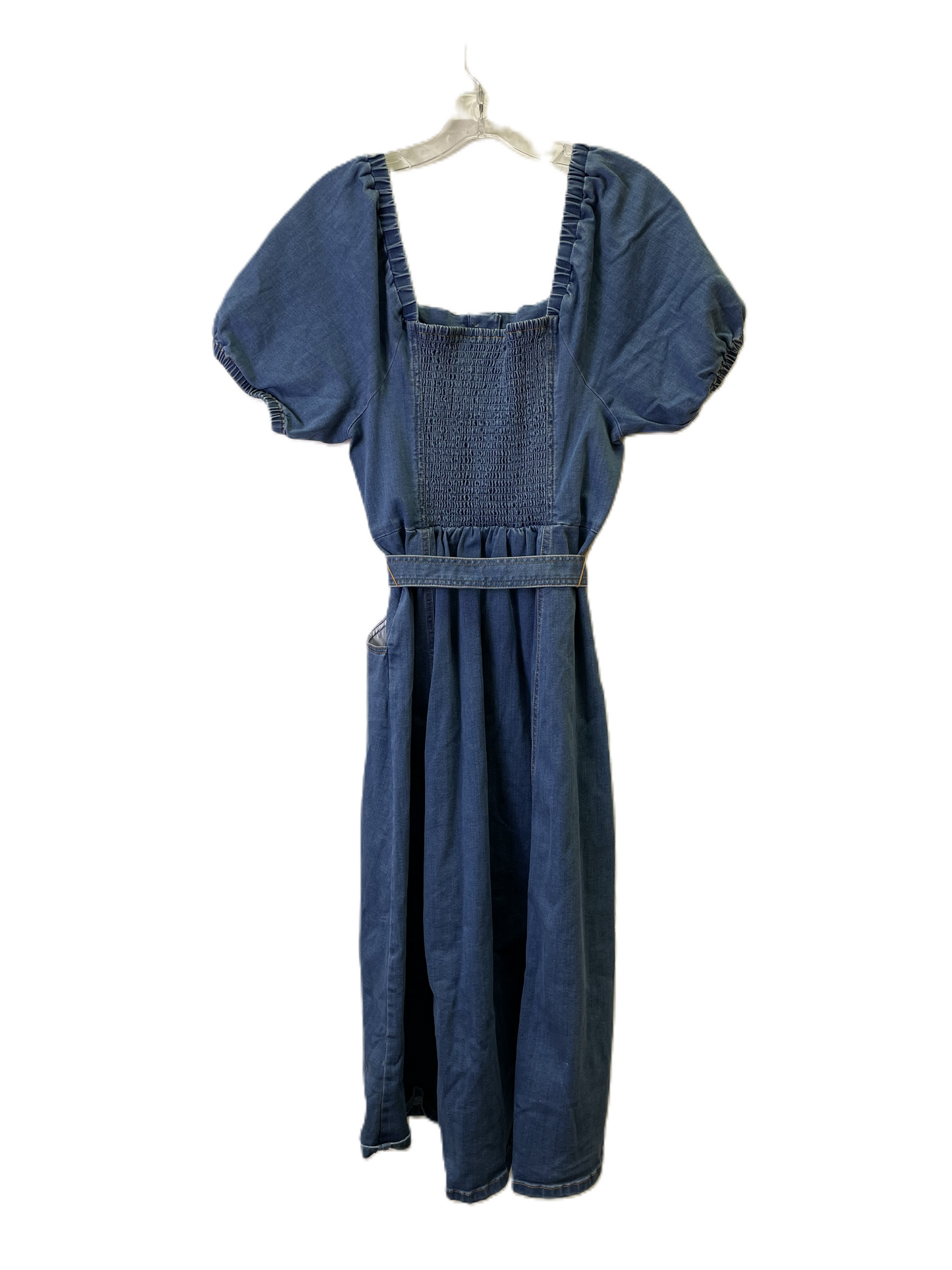 Dress Casual Maxi By Inc In Blue Denim, Size: M