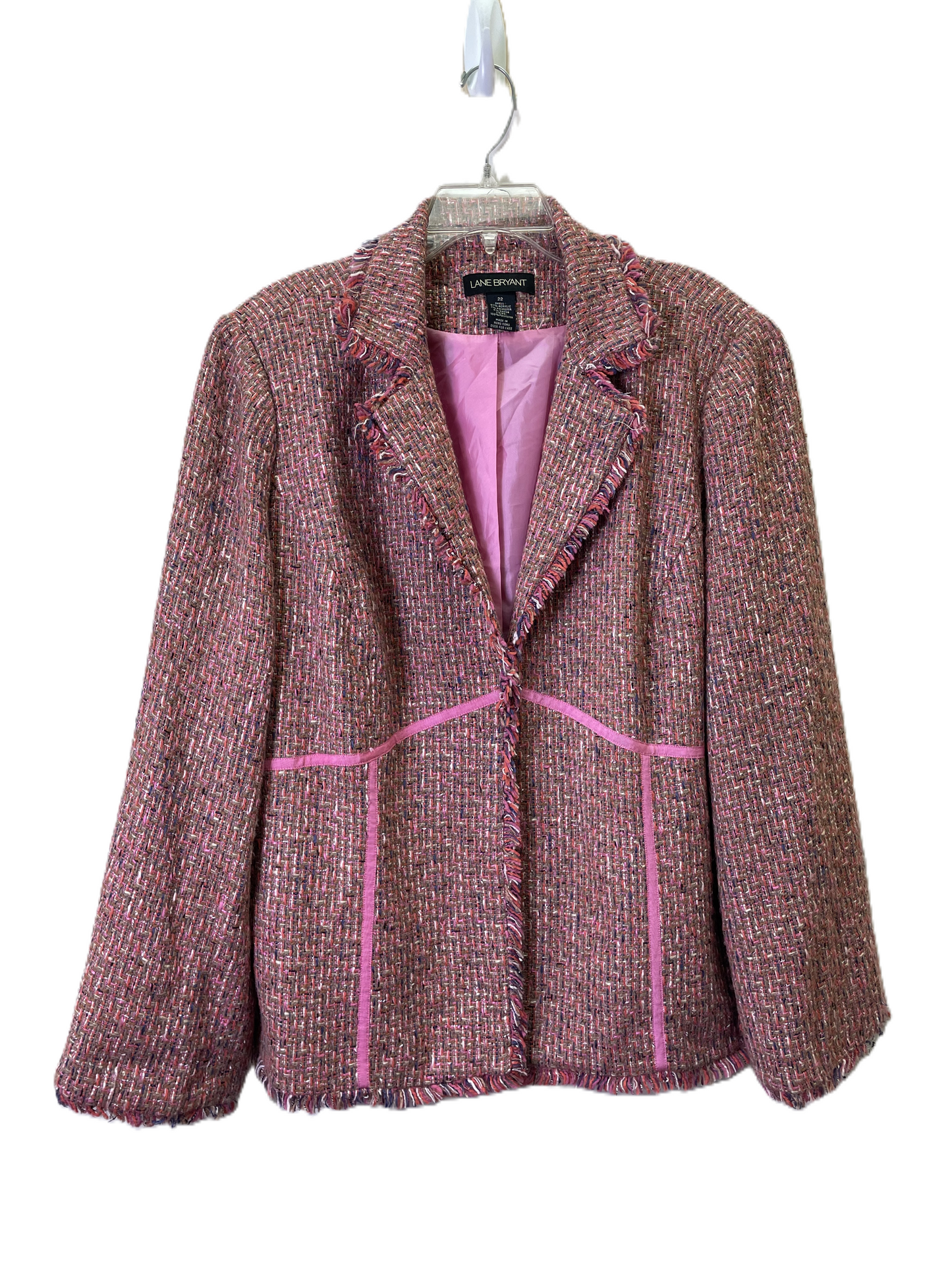 Blazer By Lane Bryant In Pink, Size: 3x