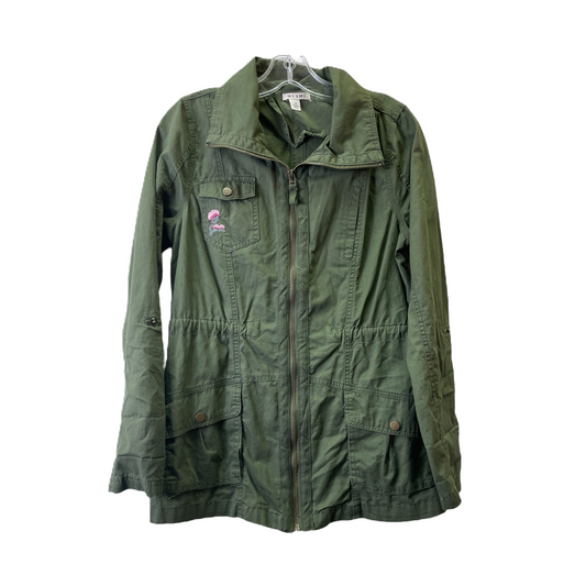 Olive Jacket Utility By Miami, Size: M