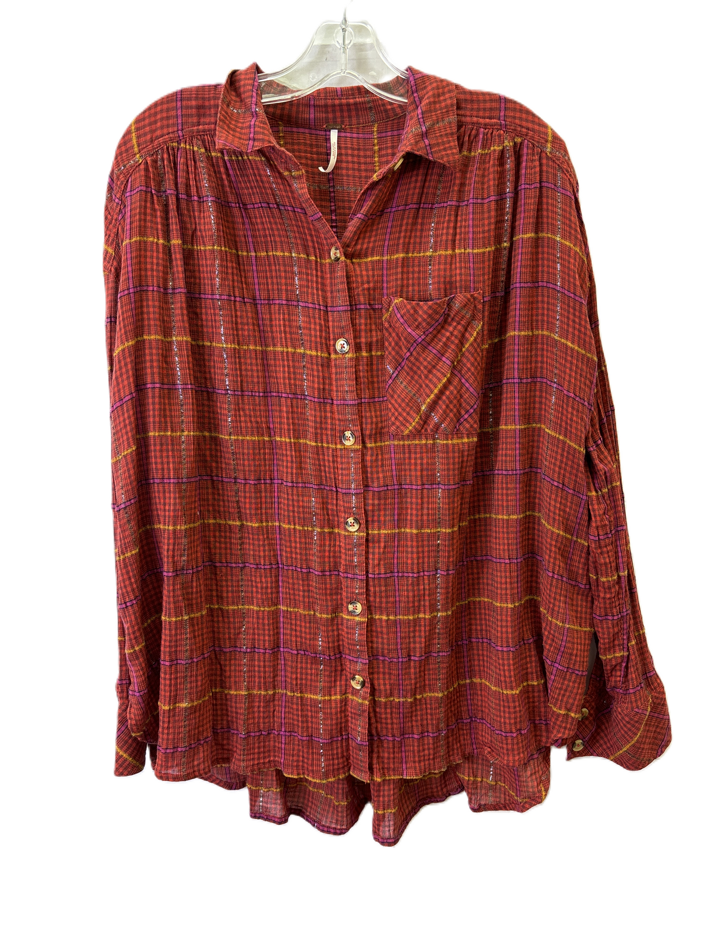 Top Long Sleeve Basic By Free People In Red, Size: Xs