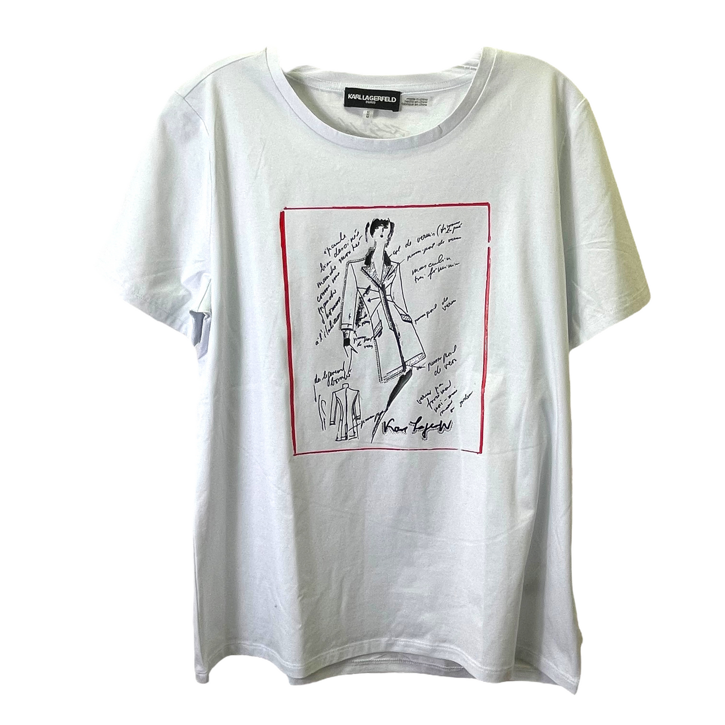 Top Short Sleeve Basic By Karl Lagerfeld  Size: M