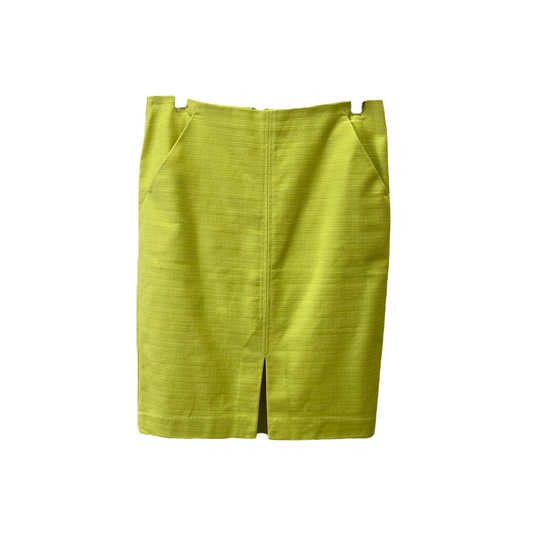 Yellow Skirt Midi By Loft, Size: 6