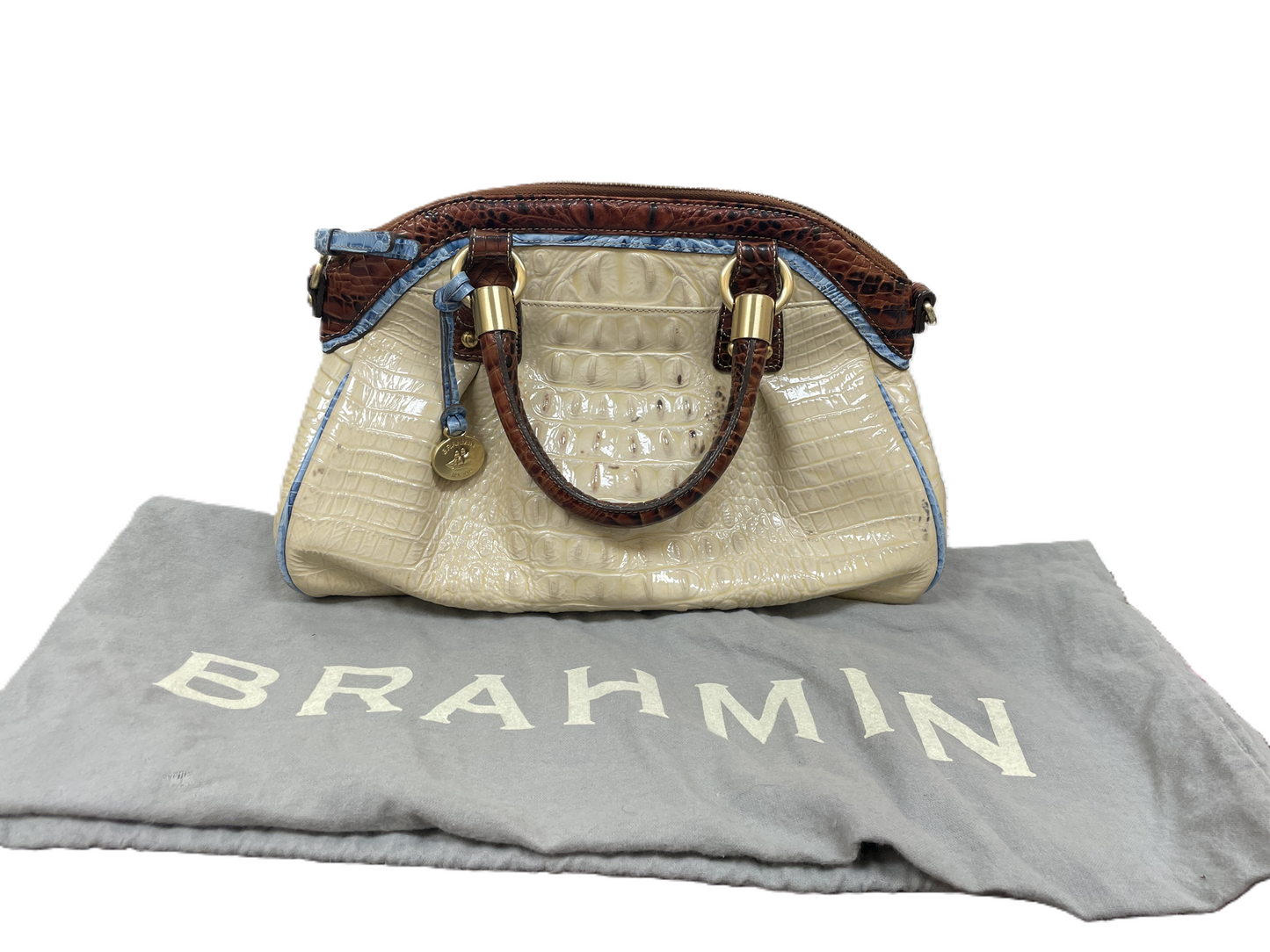 Handbag Designer By Brahmin, Size: Medium