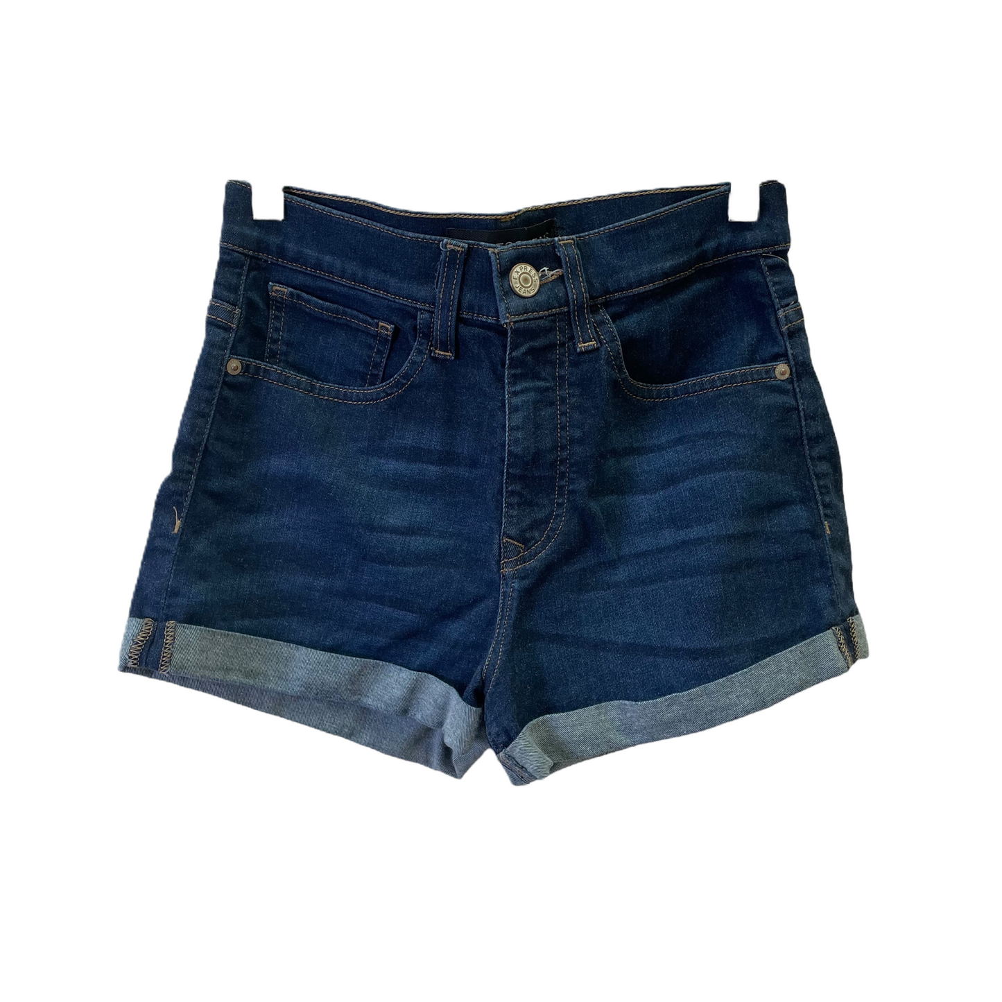 Blue Denim Shorts By Express, Size: 4