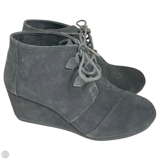 Boots Ankle Heels By Toms In Grey, Size: 8.5