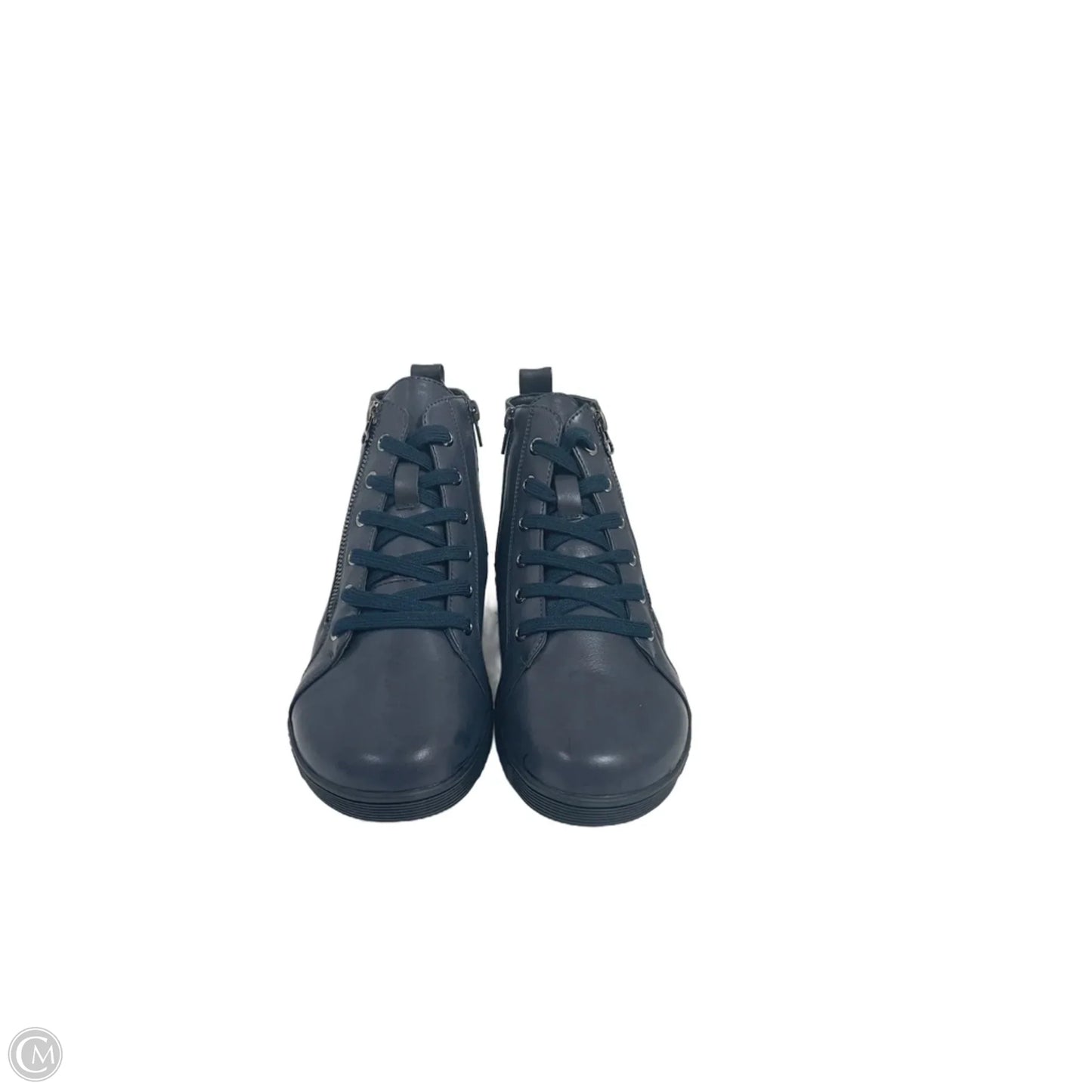 Boots Ankle Flats By Easy Street In Blue, Size: 8.5