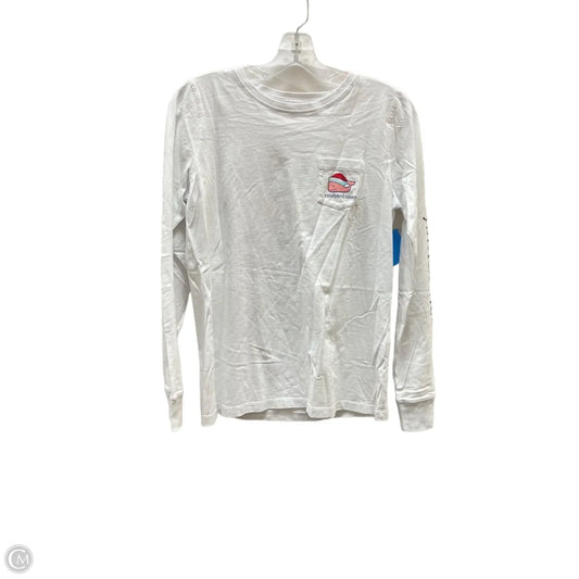Top Long Sleeve By Vineyard Vines In White, Size: Xs