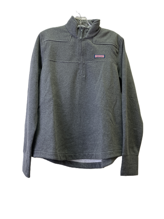 Grey Athletic Top Long Sleeve Collar By Vineyard Vines, Size: S