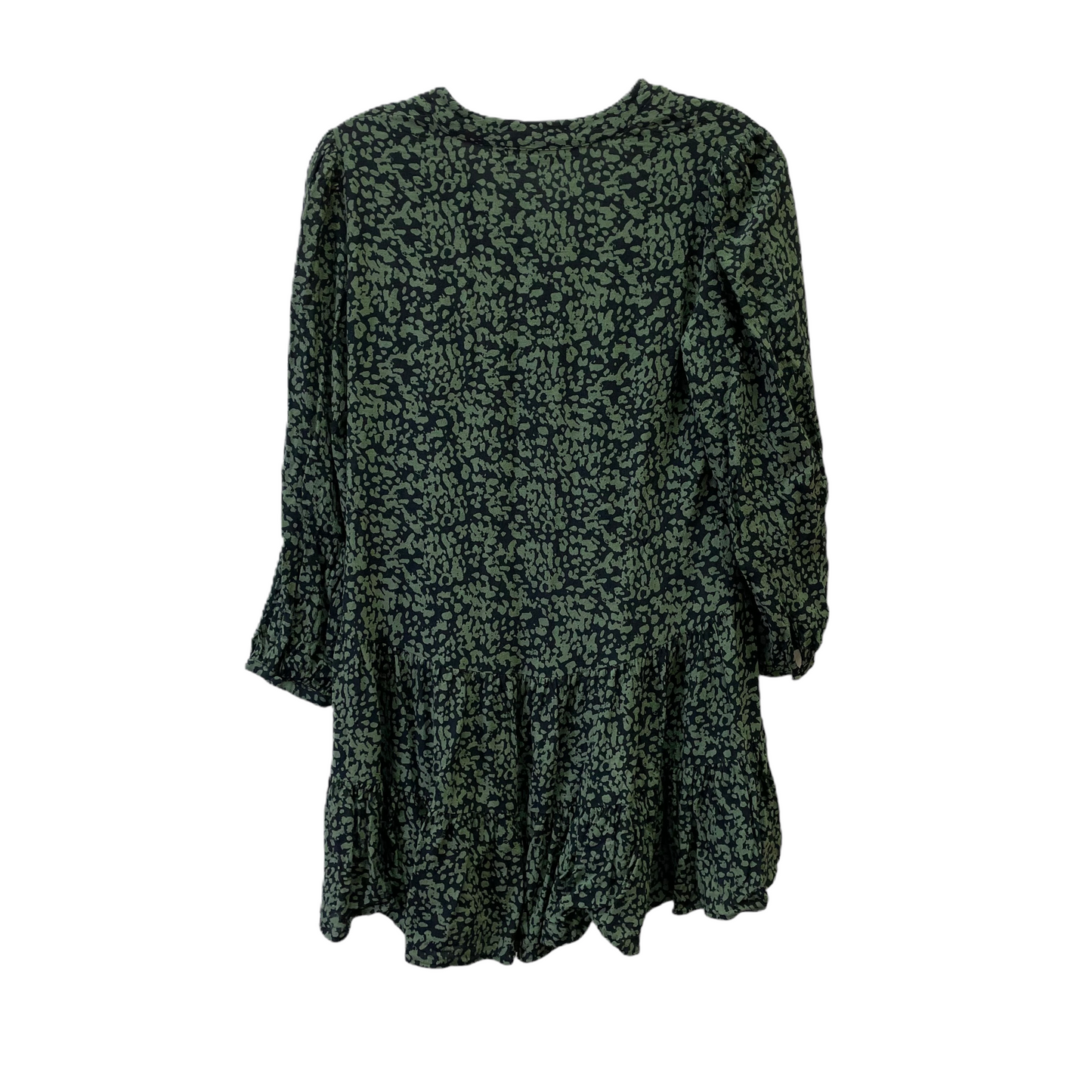 Green Top Long Sleeve Basic By Zaba, Size: Xs